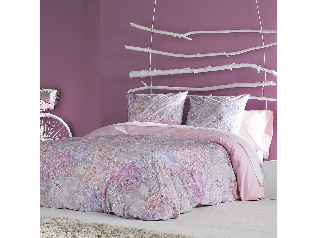 Housse de couette imprimée Naf Naf Pachemire multicolore 240x220 cm