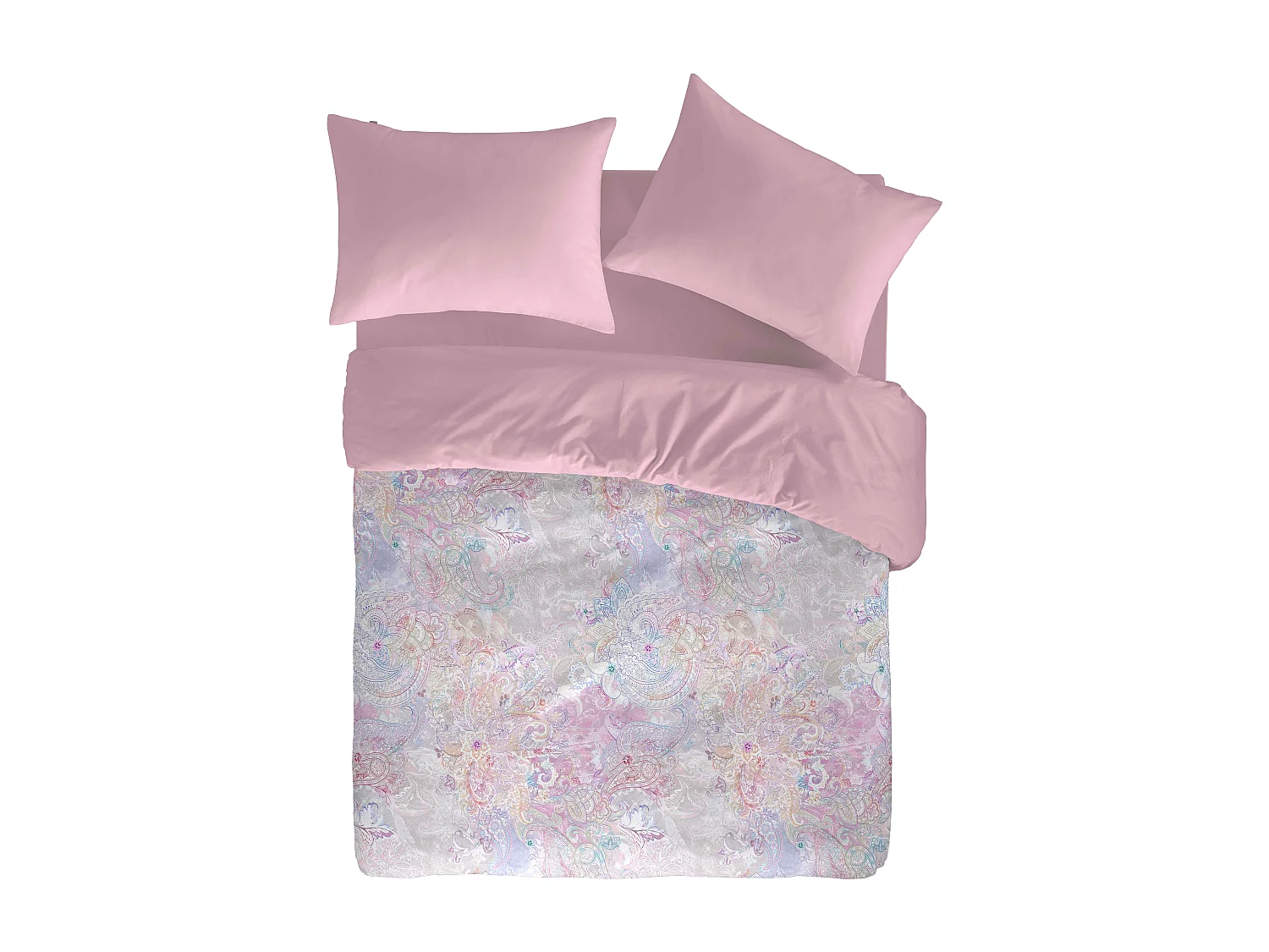 Housse de couette imprimée Naf Naf Pachemire multicolore 240x220 cm