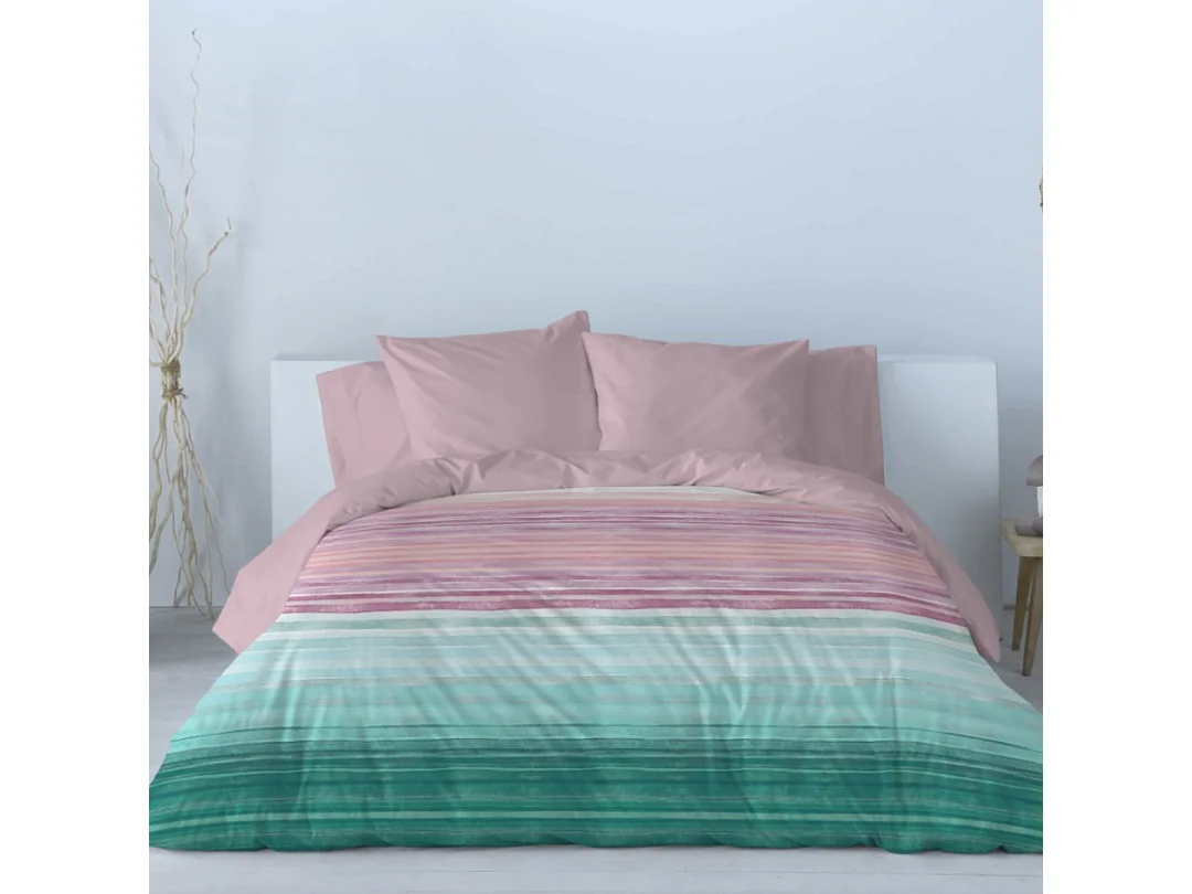 Housse de couette imprimée Naf Naf Elyse multicolore 140x200 cm