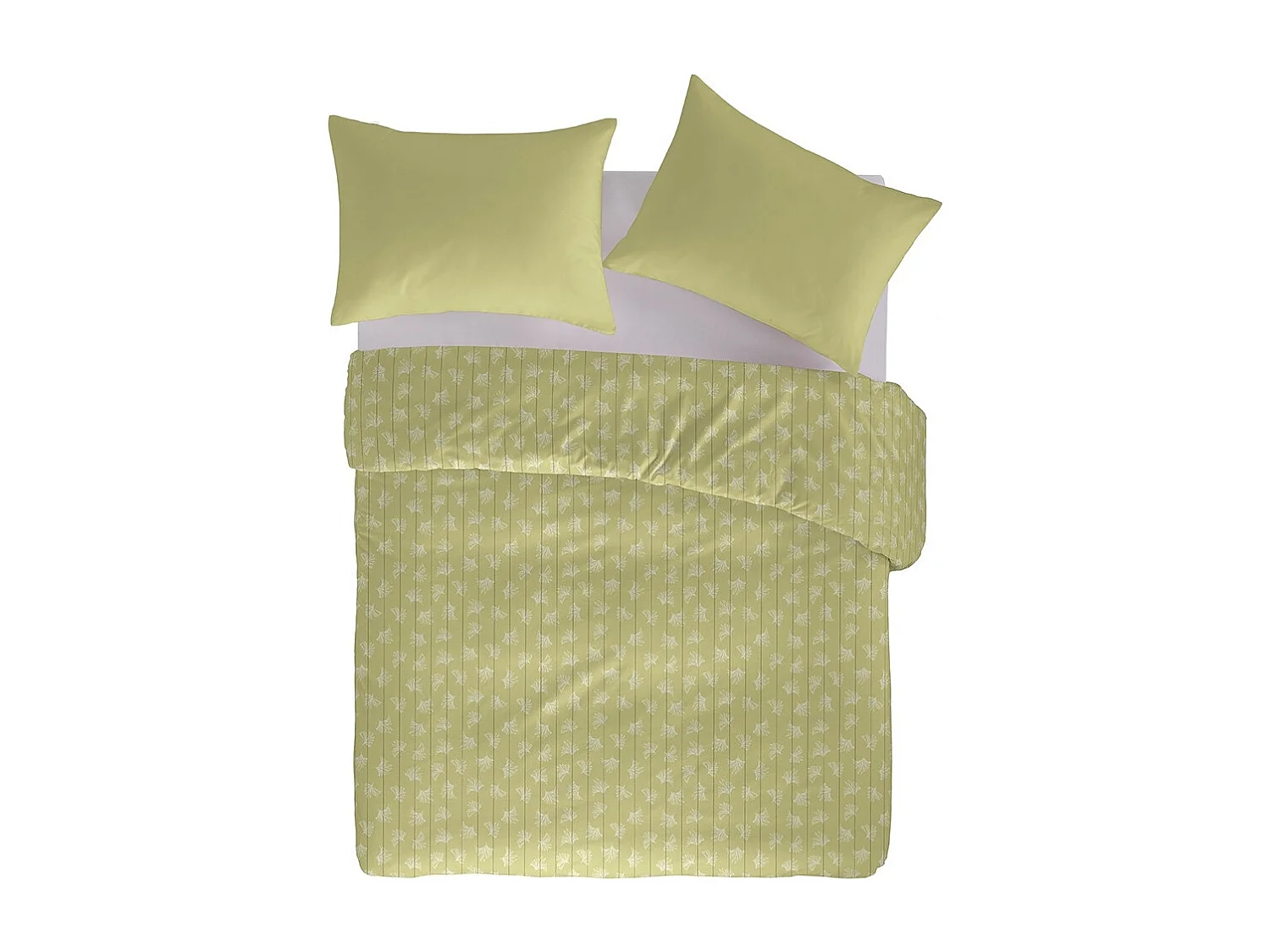 Copripiumino in lino/cotone biologico Langka lime