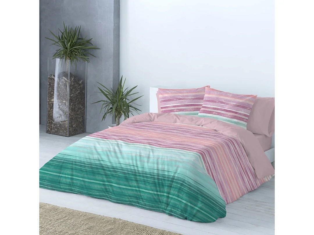 Housse de couette imprimée Naf Naf Elyse multicolore 200x200 cm