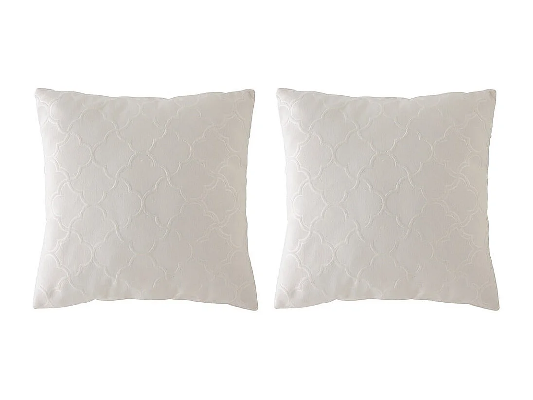 Pacote de capas de almofada Guy Laroche Dorya-b 50x50 (2) cru