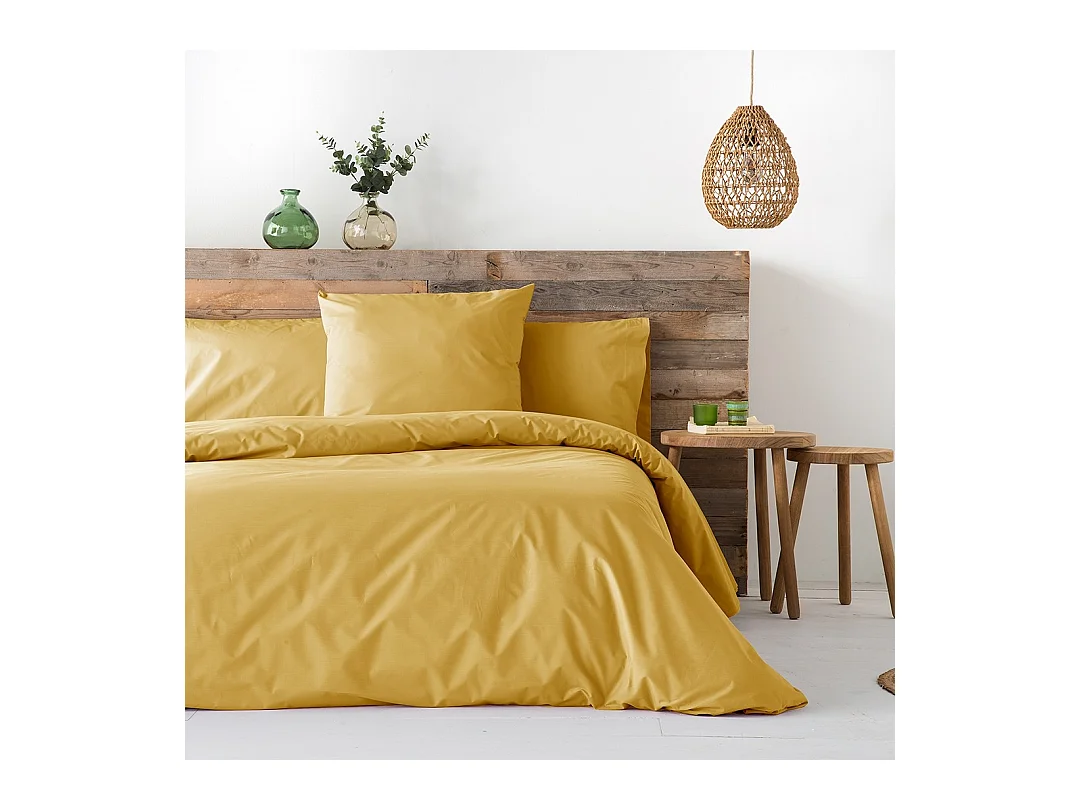 Housse de couette Guy Laroche PURE moutarde 200x200 cm