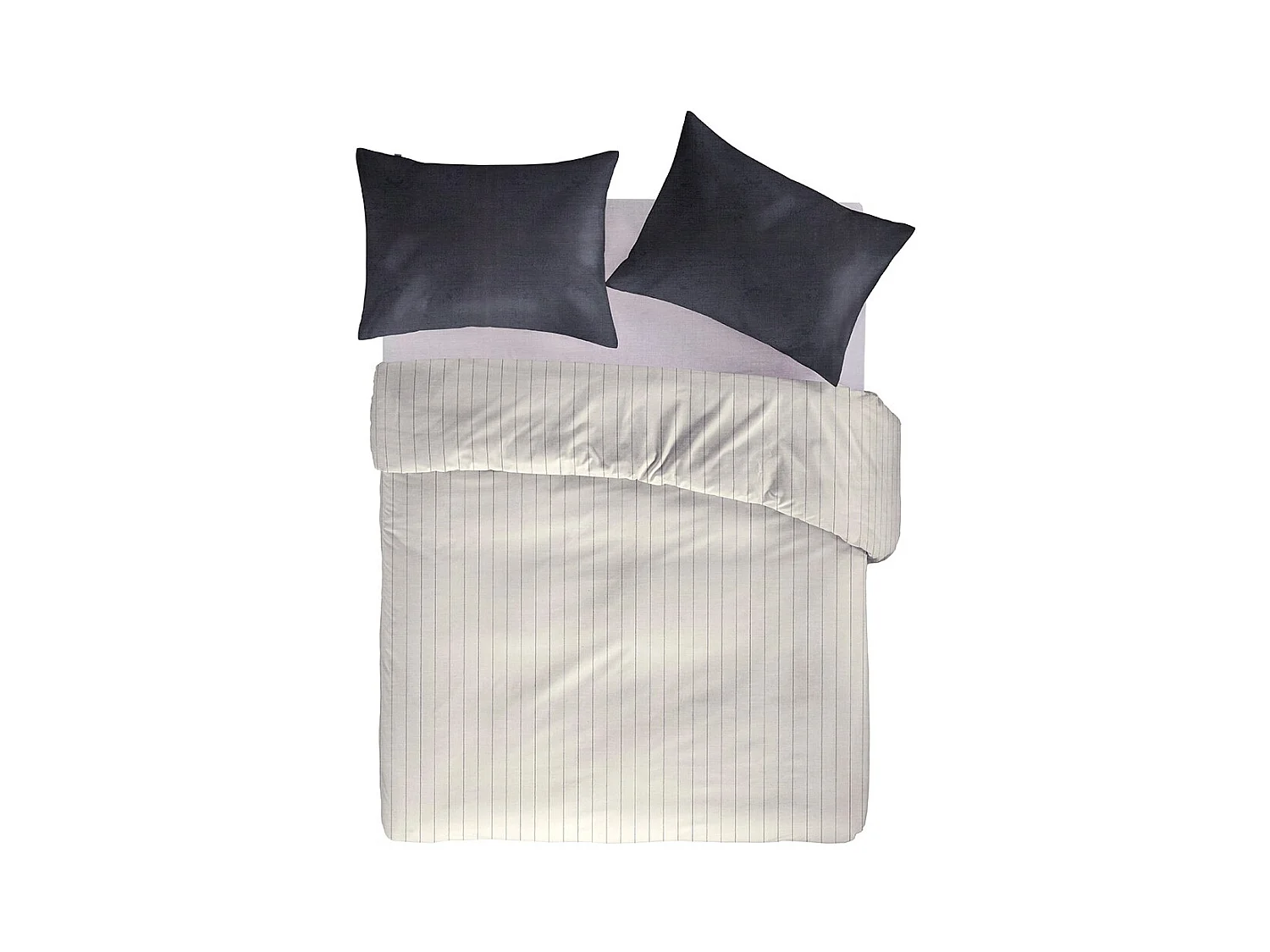 Housse de couette bleu gris 140x200 cm