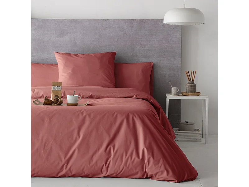 Housse de couette Guy Laroche PURE rouge blush 260x240 cm