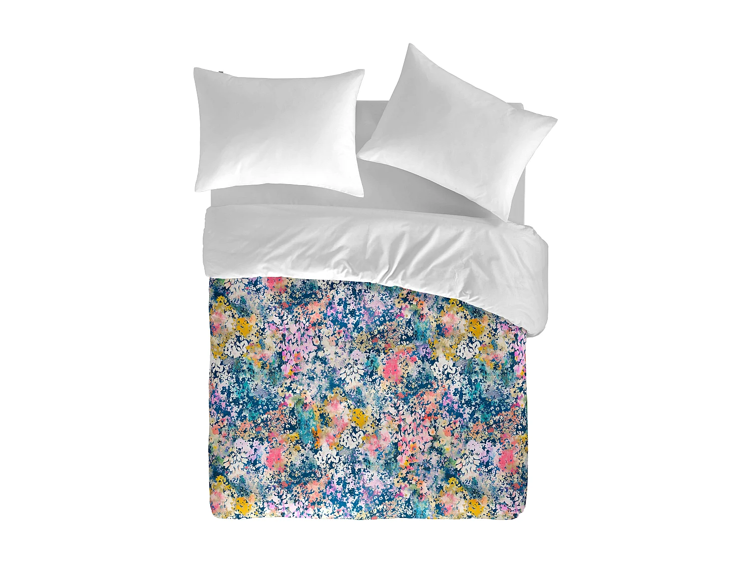 Housse de couette imprimée Naf Naf Florette multicolore 240x220 cm
