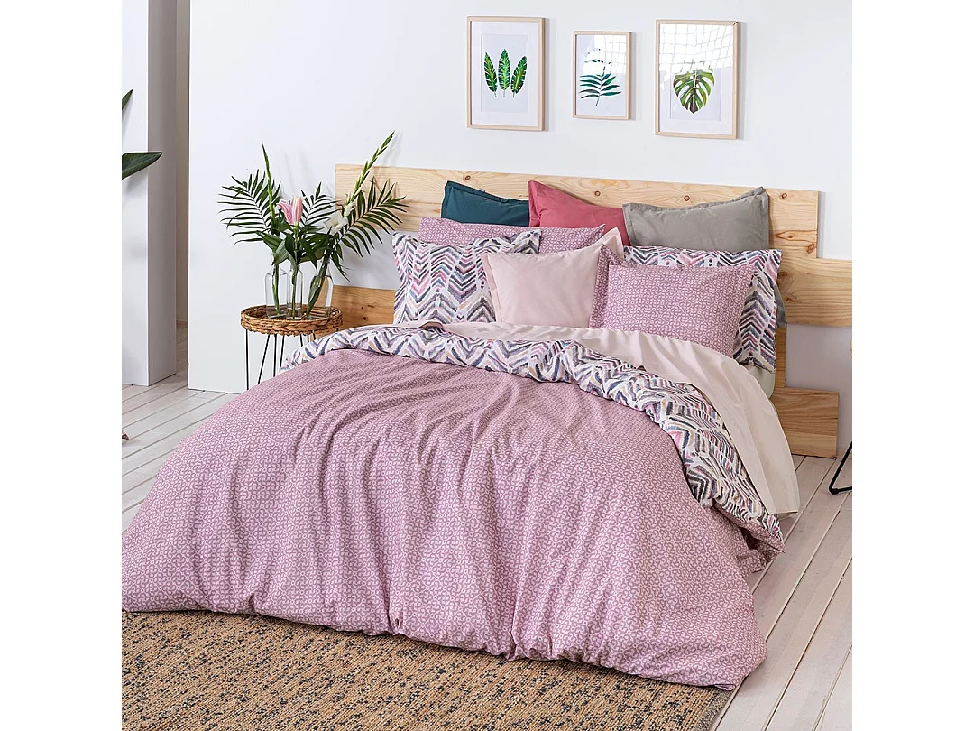 Housse de couette réversible multicolore Naf Naf ZEYA 200x200 cm