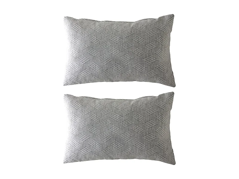 Pacote de capas de almofada Guy Laroche Tevere-b 30x50 (2) cinza