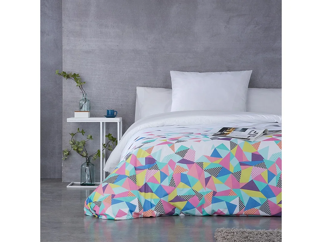 Housse de couette imprimée Naf Naf Echo multicolore 260x240 cm