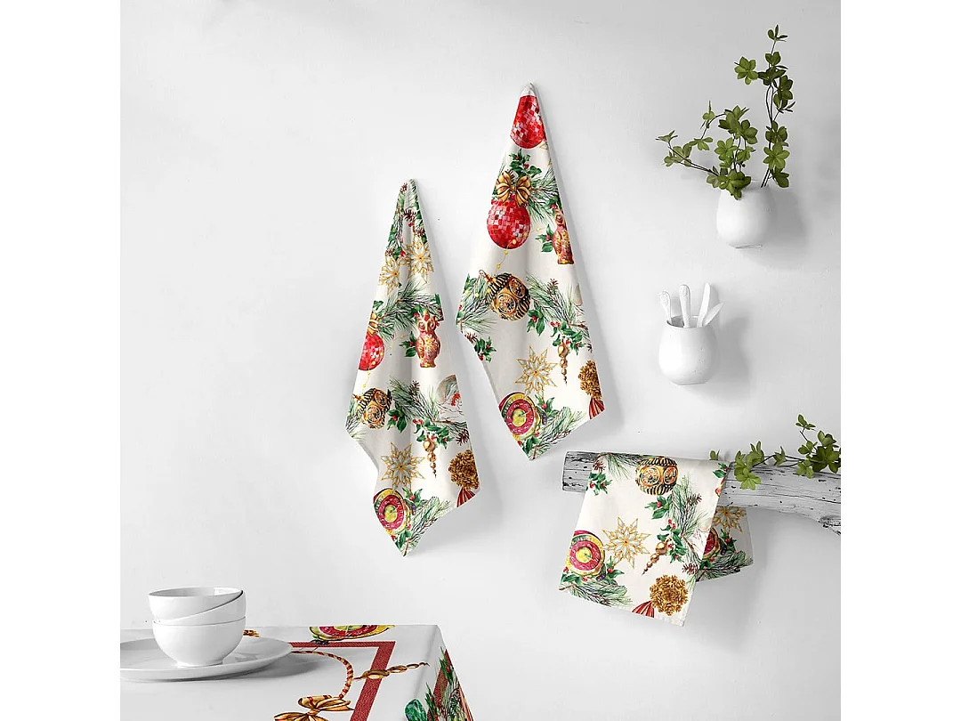 Asciugapiatti natalizi Naf Naf Decorazione natalizia multicolor