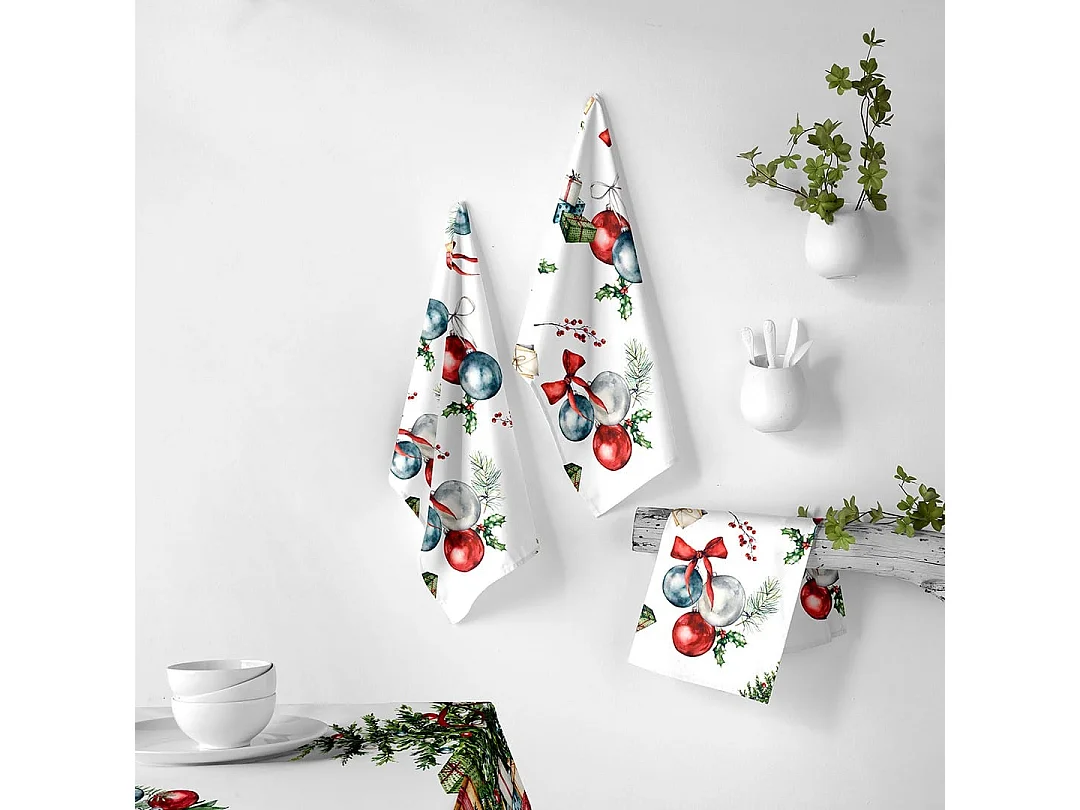 Multicolor Naf Naf Presenta strofinacci da cucina natalizi