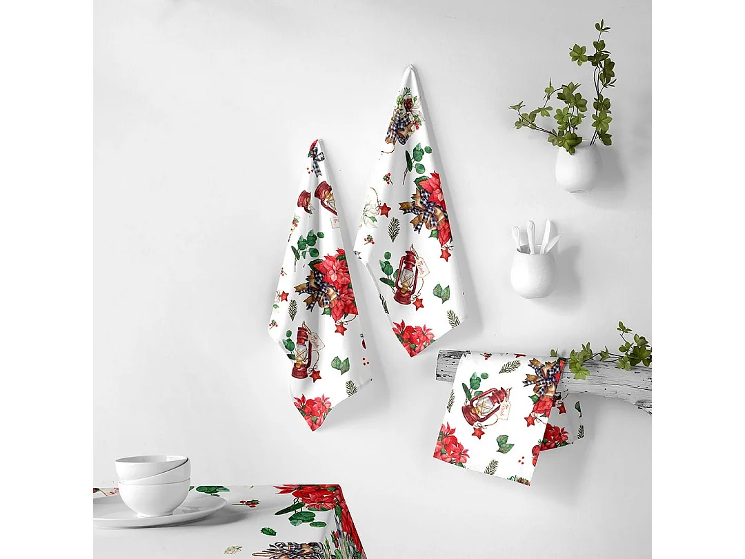 Asciugapiatti natalizi Naf Naf Ribbon Xmas multicolor