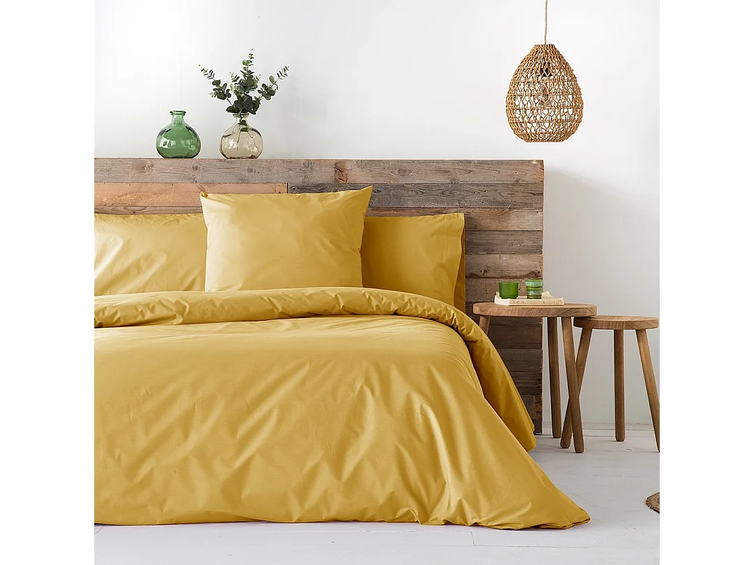 Housse de couette Guy Laroche PURE moutarde 155x220 cm