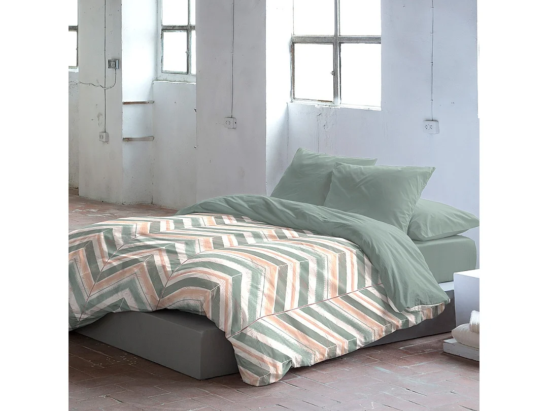 Guy Laroche Nina theegroen dekbedovertrek 240x220 cm