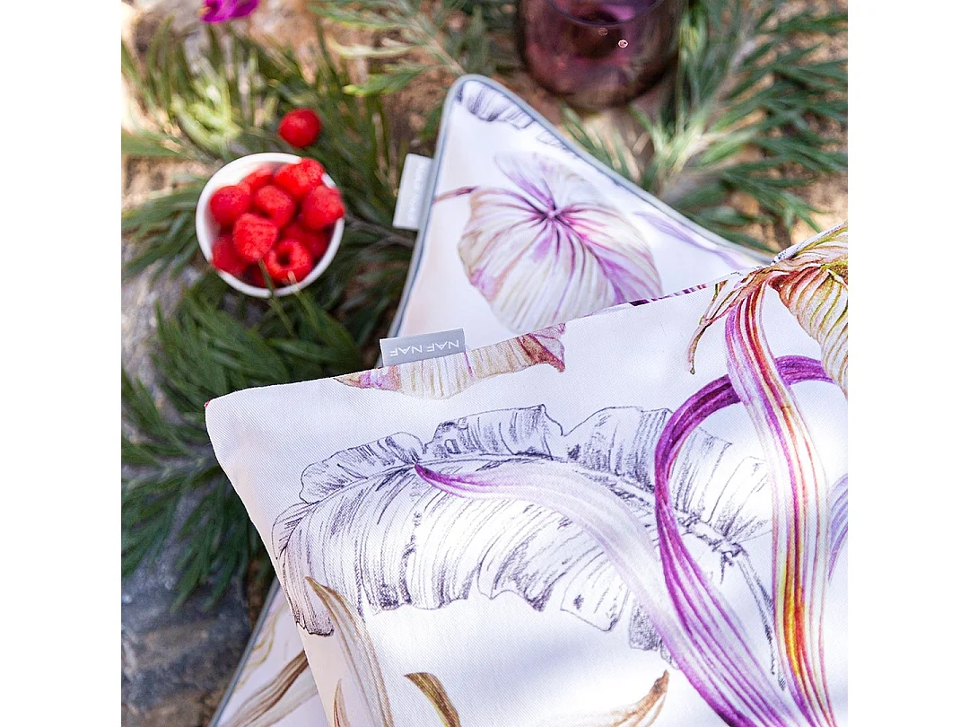 Housses de coussin (2) Naf Naf ULUTU mauve 30x50