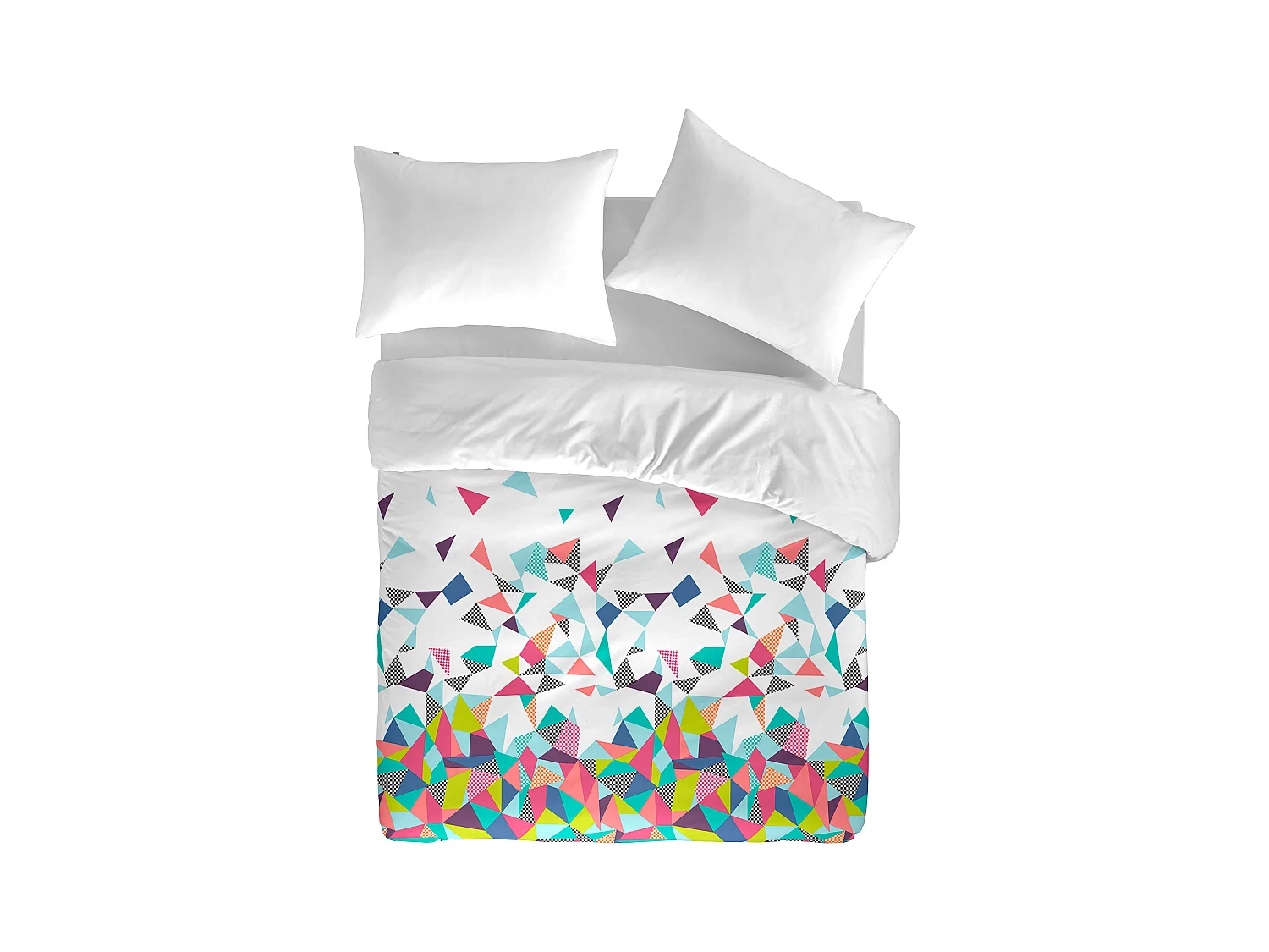 Housse de couette imprimée Naf Naf Echo multicolore 200x200 cm