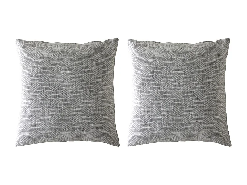 Pacote de capas de almofada Guy Laroche Tevere-b 50x50 (2) cinza