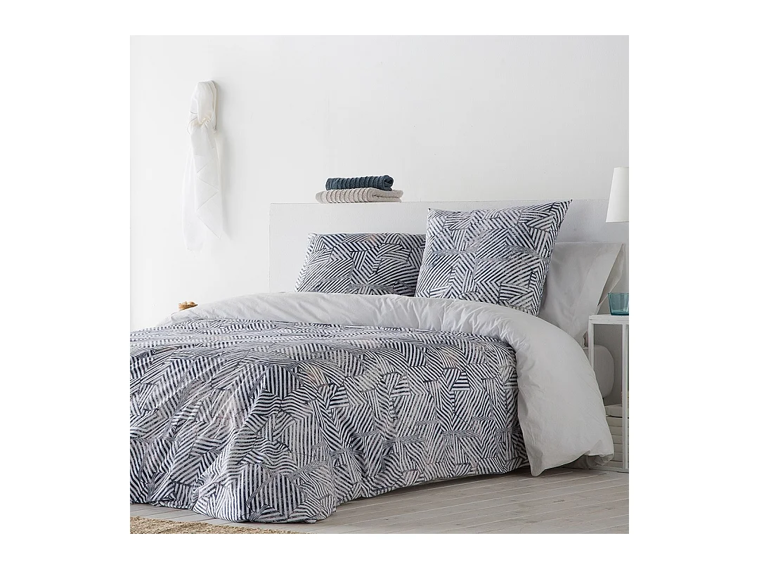 Housse de couette Guy Laroche Rahin bleu 200x200 cm