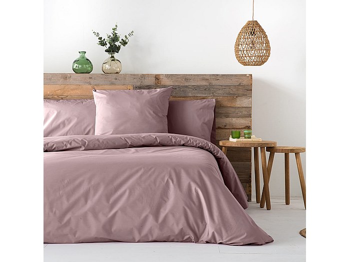 Housse De Couette Bicolor Mauve/lilas 300x270cm - Microfibre Douce Hypoallergénique - Fabriqué En Espagne