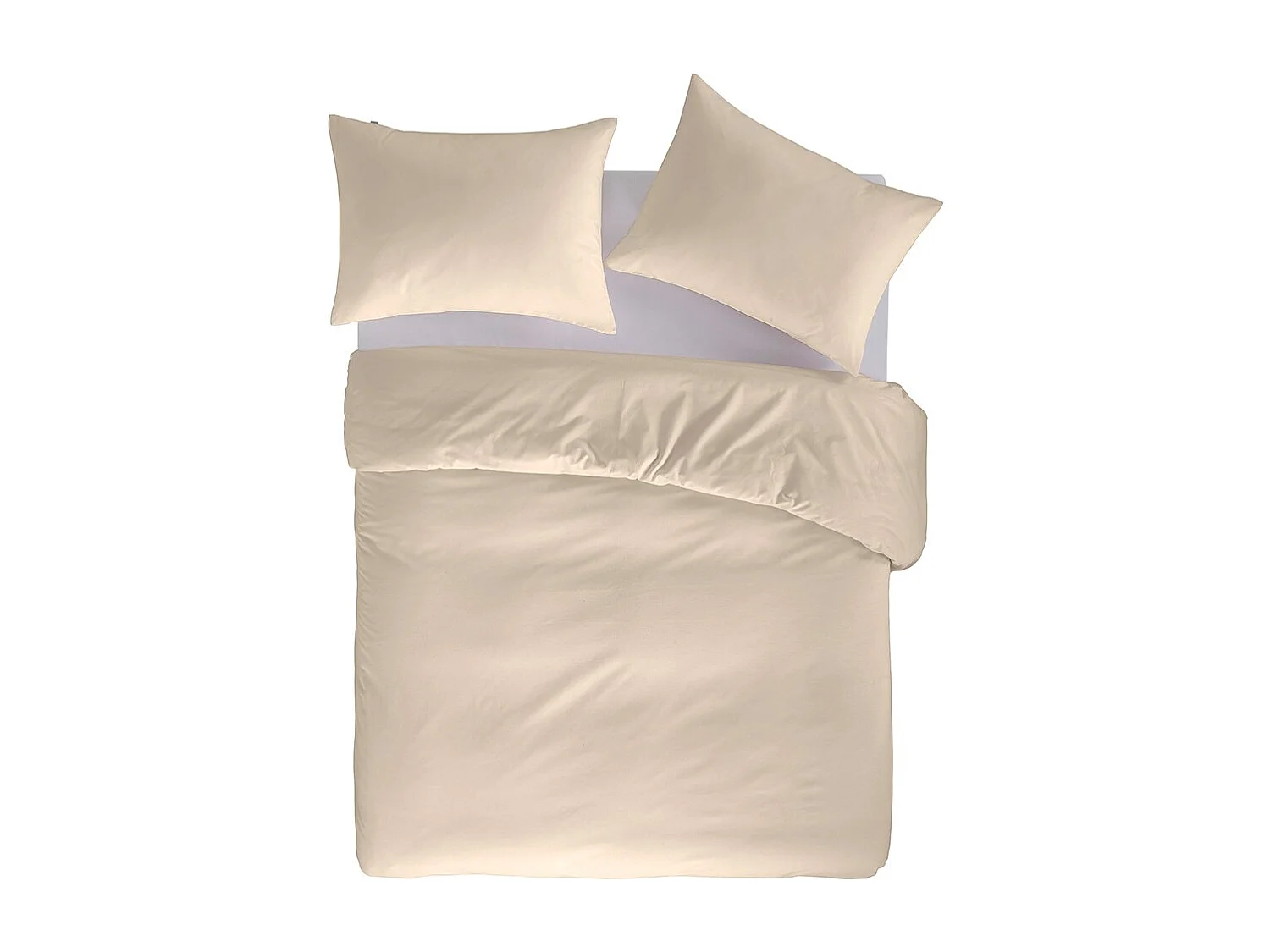 Funda nórdica 100% algodón percal orgánico Liso PB arena 240x220 cm