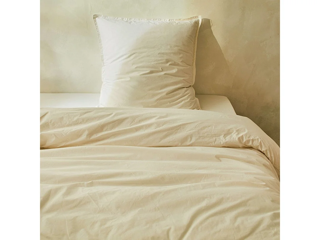 Funda nórdica 100% algodón percal orgánico Liso PB arena 240x220 cm