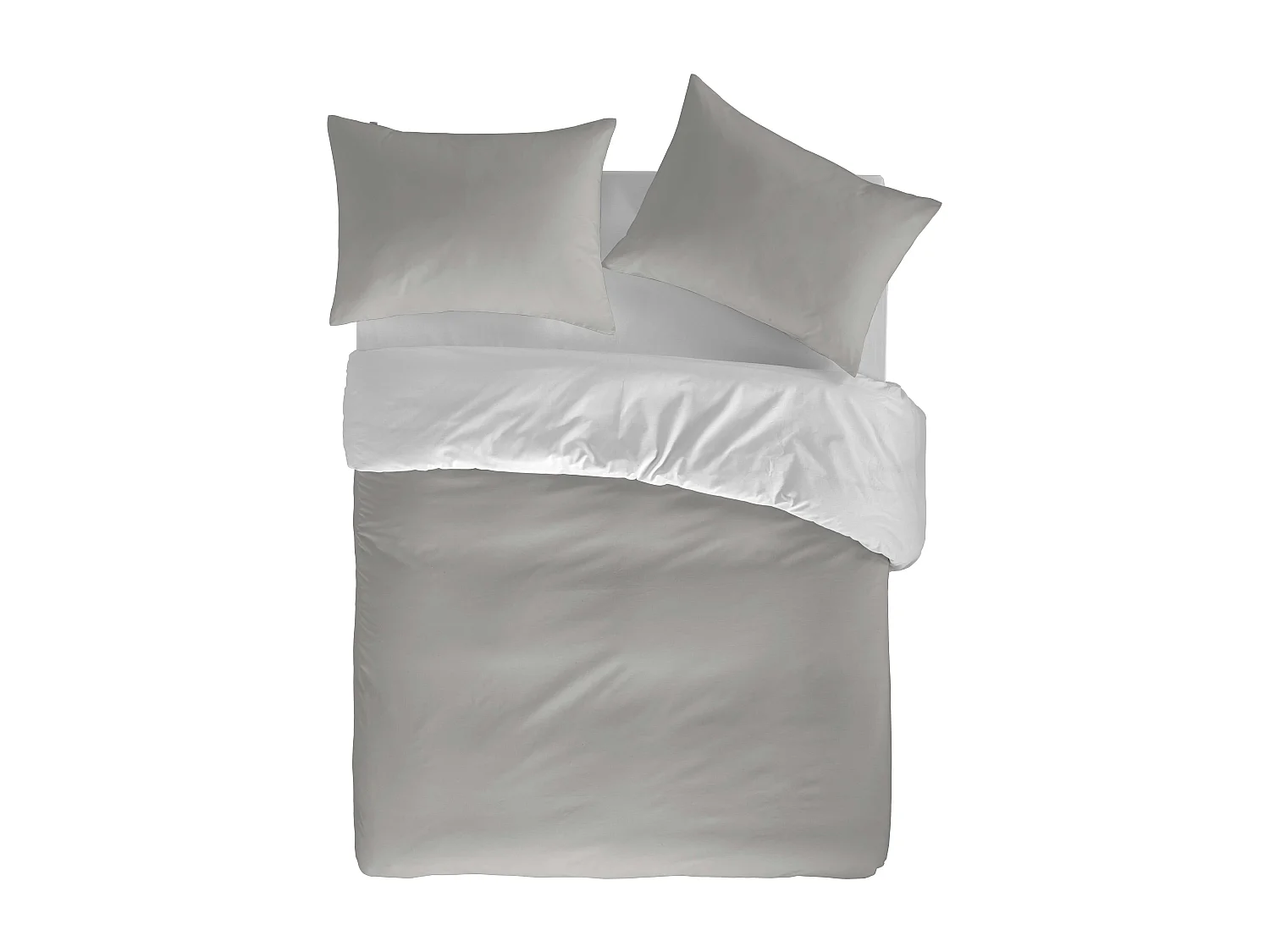 Housse de couette Naf Naf Casual gris 140x200 cm