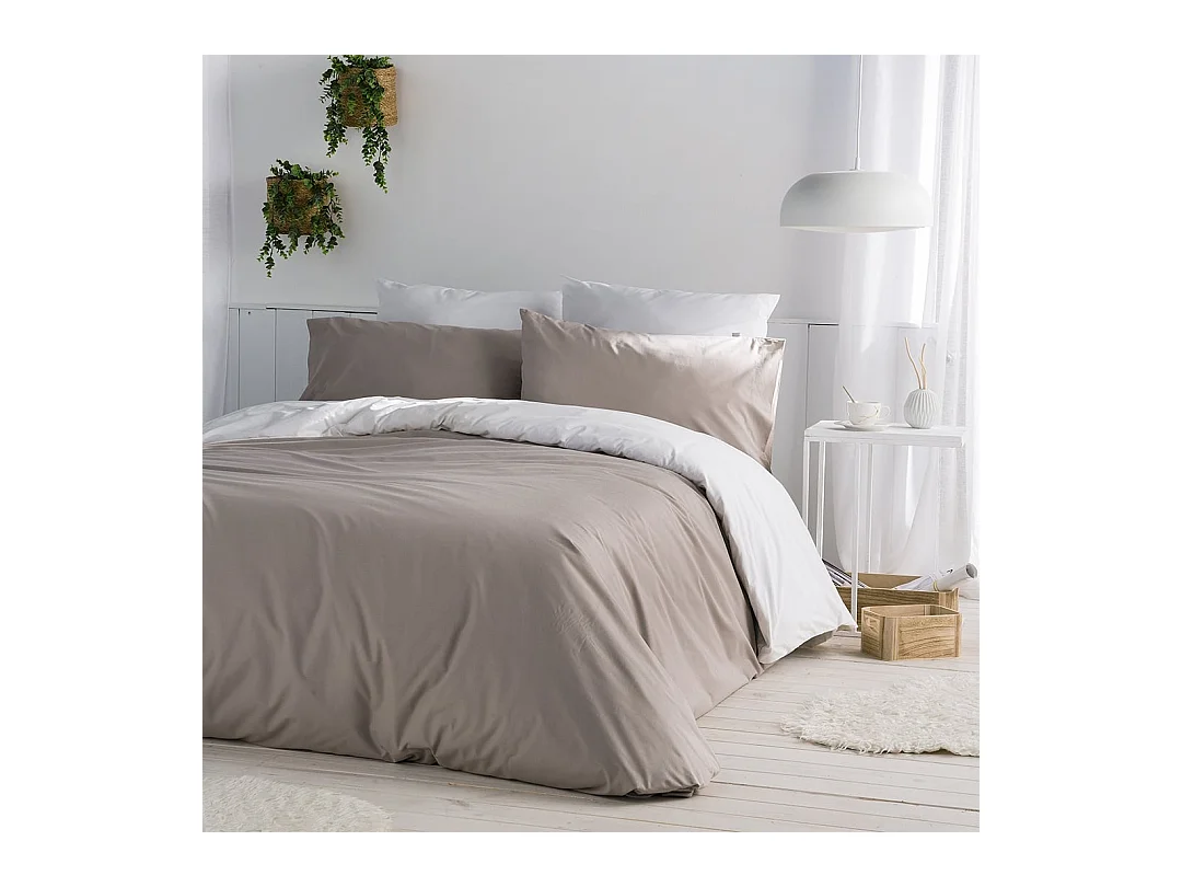 Housse de couette Naf Naf Casual gris 140x200 cm