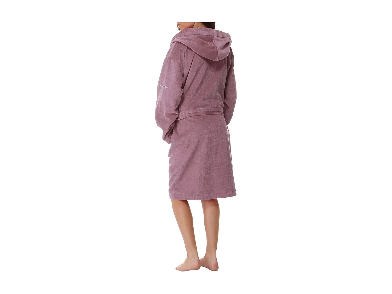 Naf Naf Velours badjas kleur mauve M - L