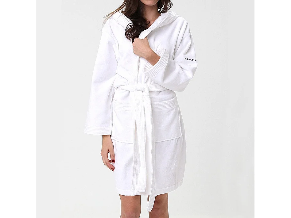 Naf Naf Velourskleurige witte badjas L - XL