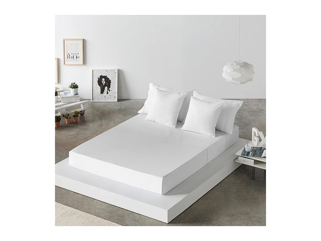 Guy Laroche Drap de lit blanc pur 160x280 cm