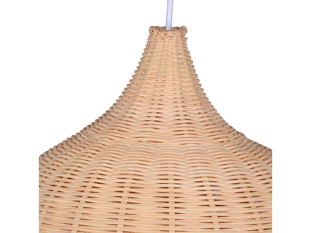 Lustre en rotin suspension - dôme - d35 cm x h35 cm