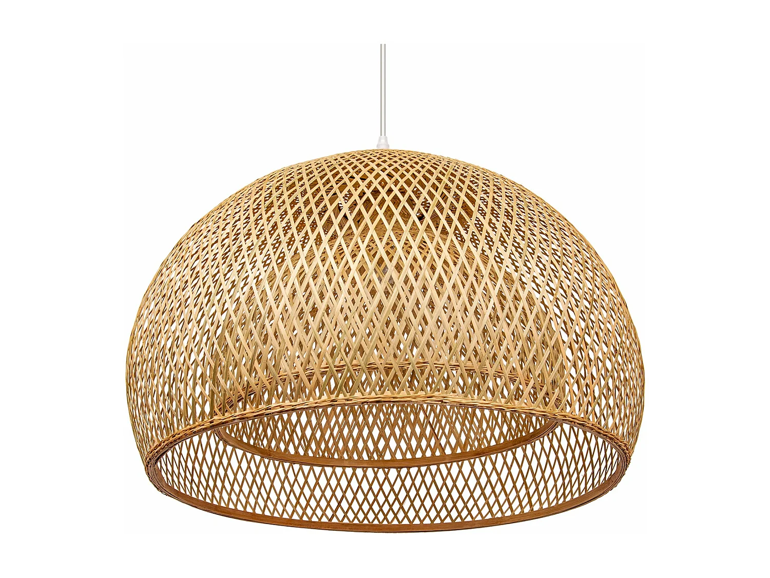 Suspension luminaire en bambou naturel d45 cm x h30 cm