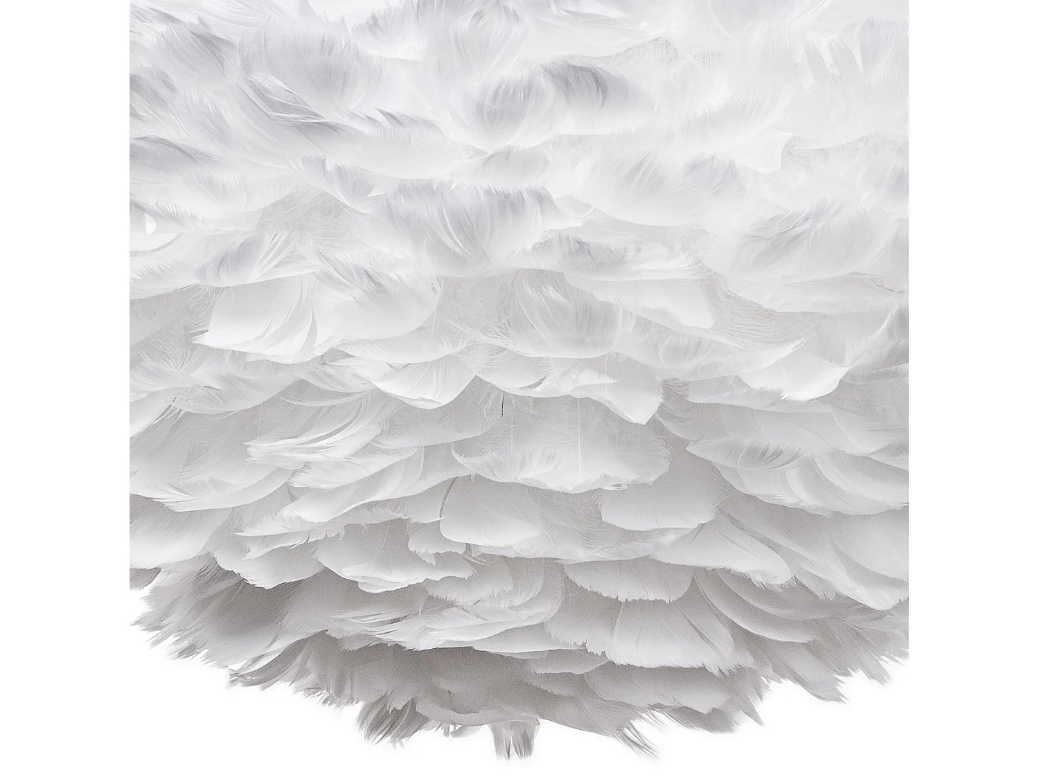 Suspension boule en plumes - d. 50 cm - blanc
