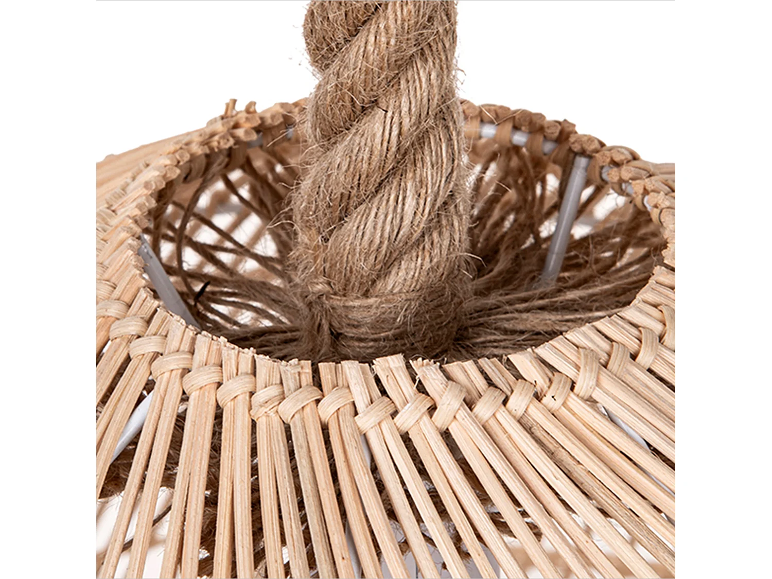 Suspension en rotin géométrique d60 cm x h60 cm