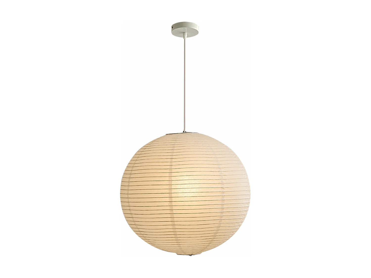Suspension luminaire papier blanc lanterne d40cm x hd40cm