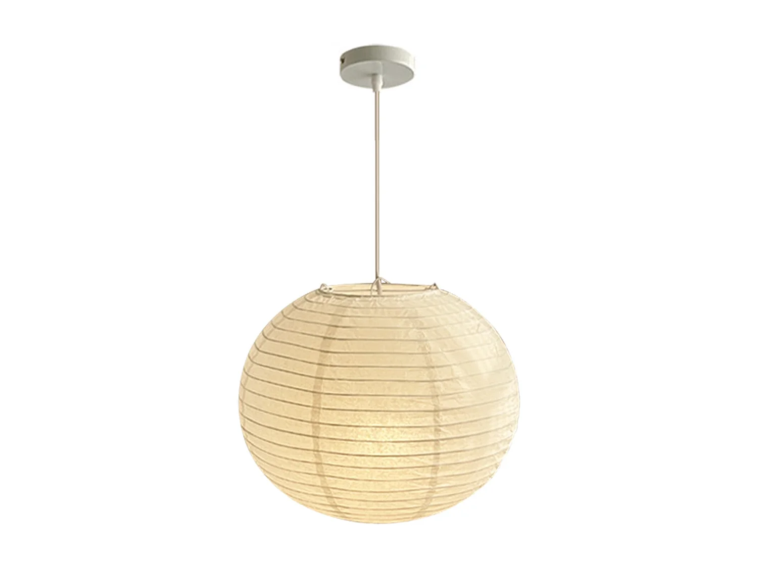 Suspension luminaire papier blanc lanterne d50cm x hd50cm