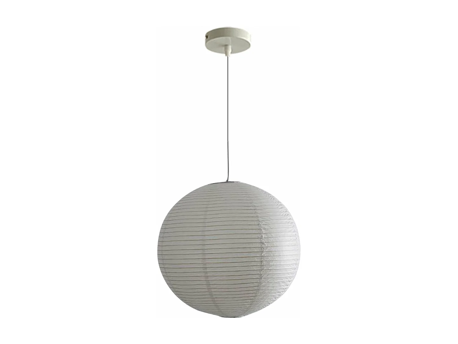 Suspension luminaire papier blanc lanterne d30cm x hd30cm