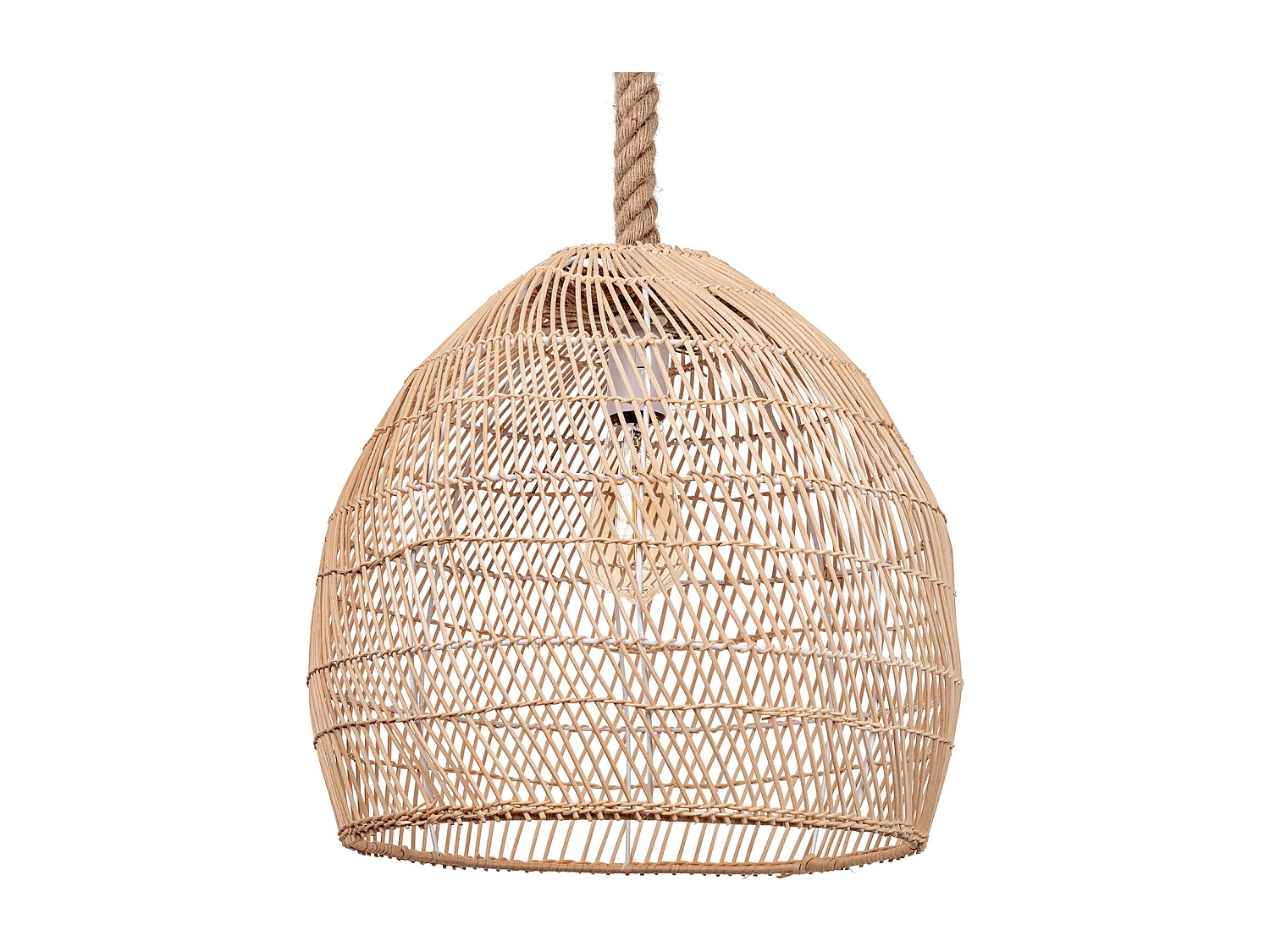 Suspension en rotin géométrique d50 cm x h50 cm