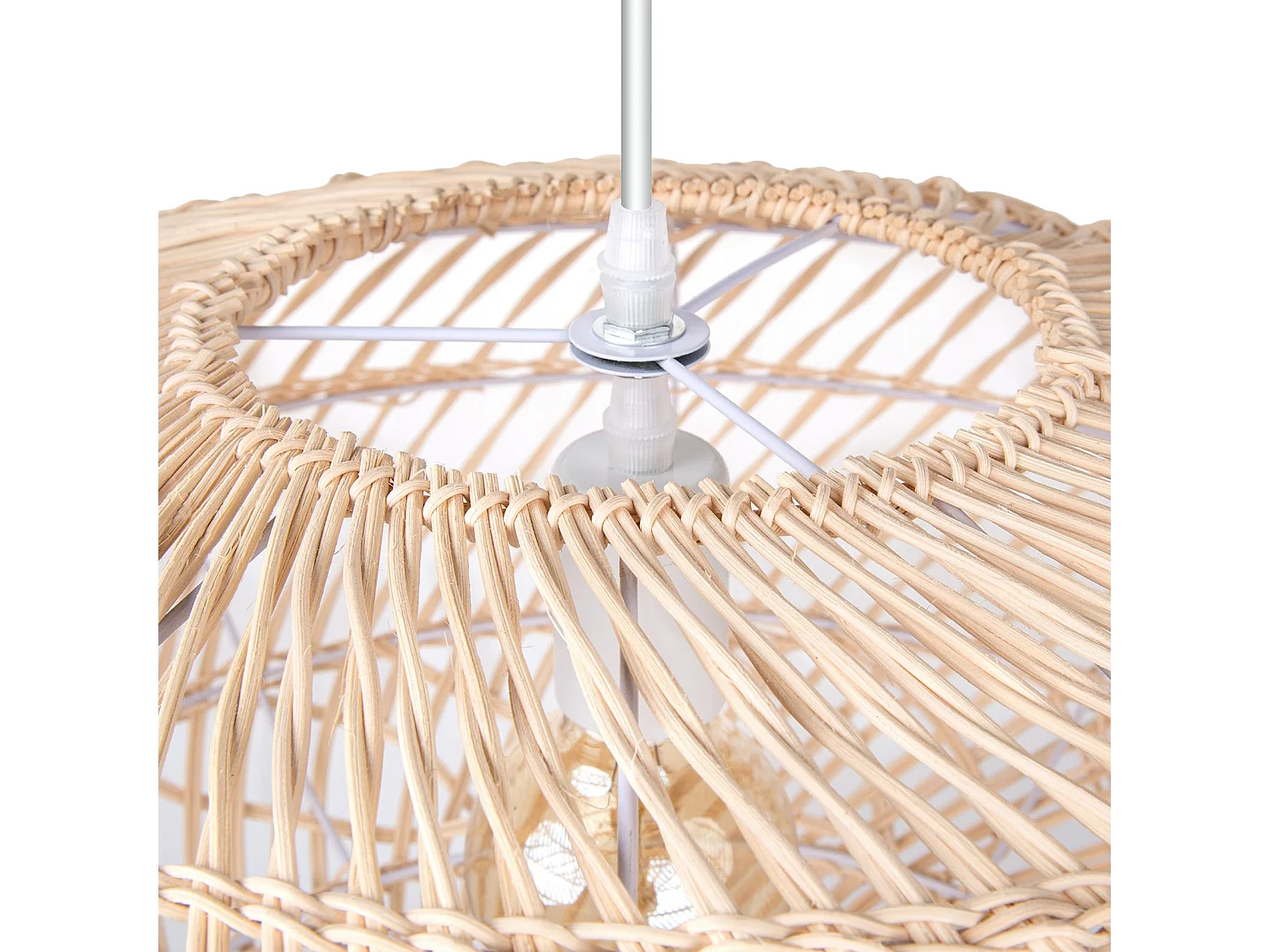 Suspension naturelle en bambou et métal d60cm x h25cm