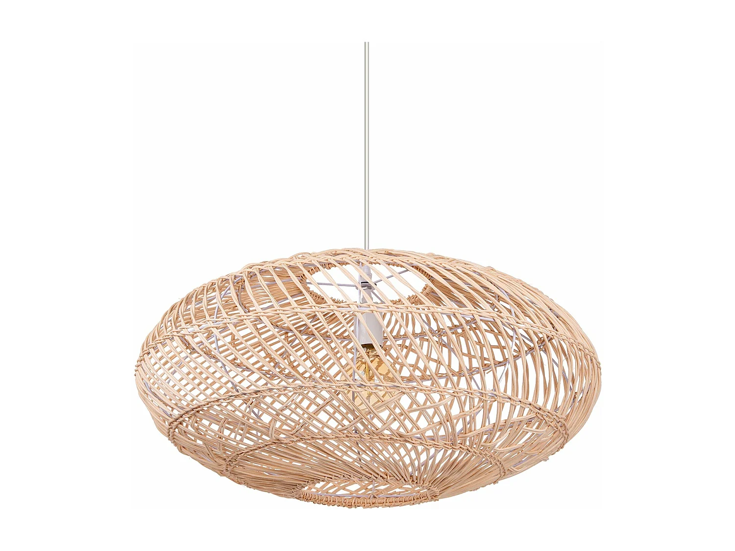 Suspension naturelle en bambou et métal d60cm x h25cm