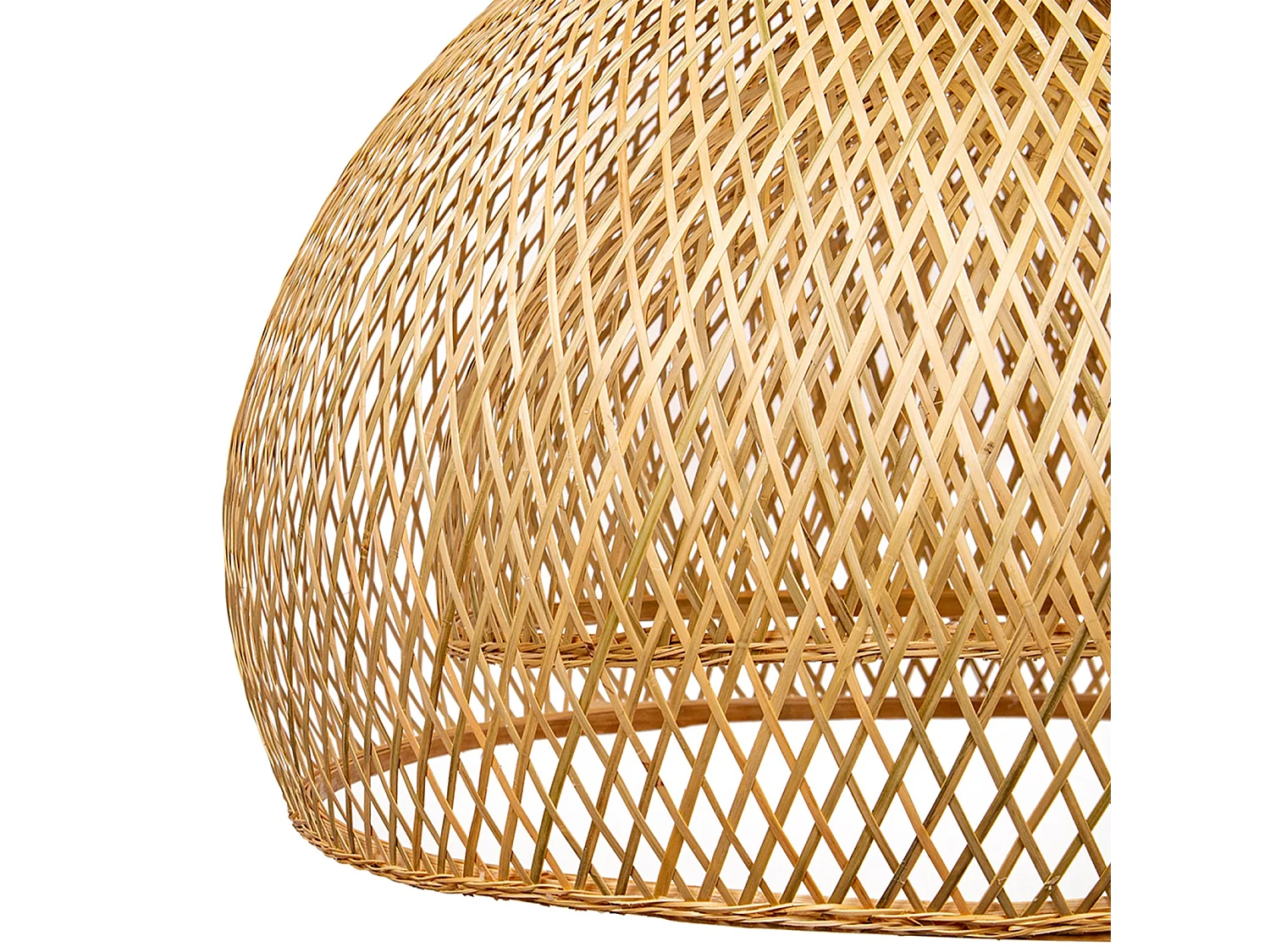 Suspension luminaire en bambou naturel d60 cm x h45 cm
