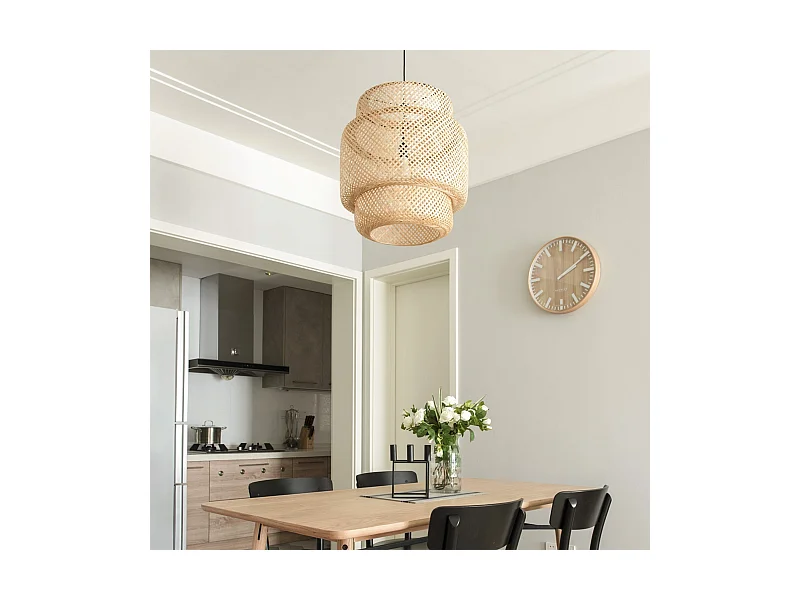 Suspension en bambou  créatives,d35cm x h35cm