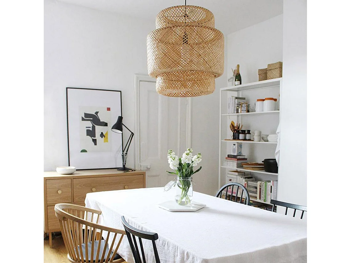 Suspension en bambou  créatives,d35cm x h35cm