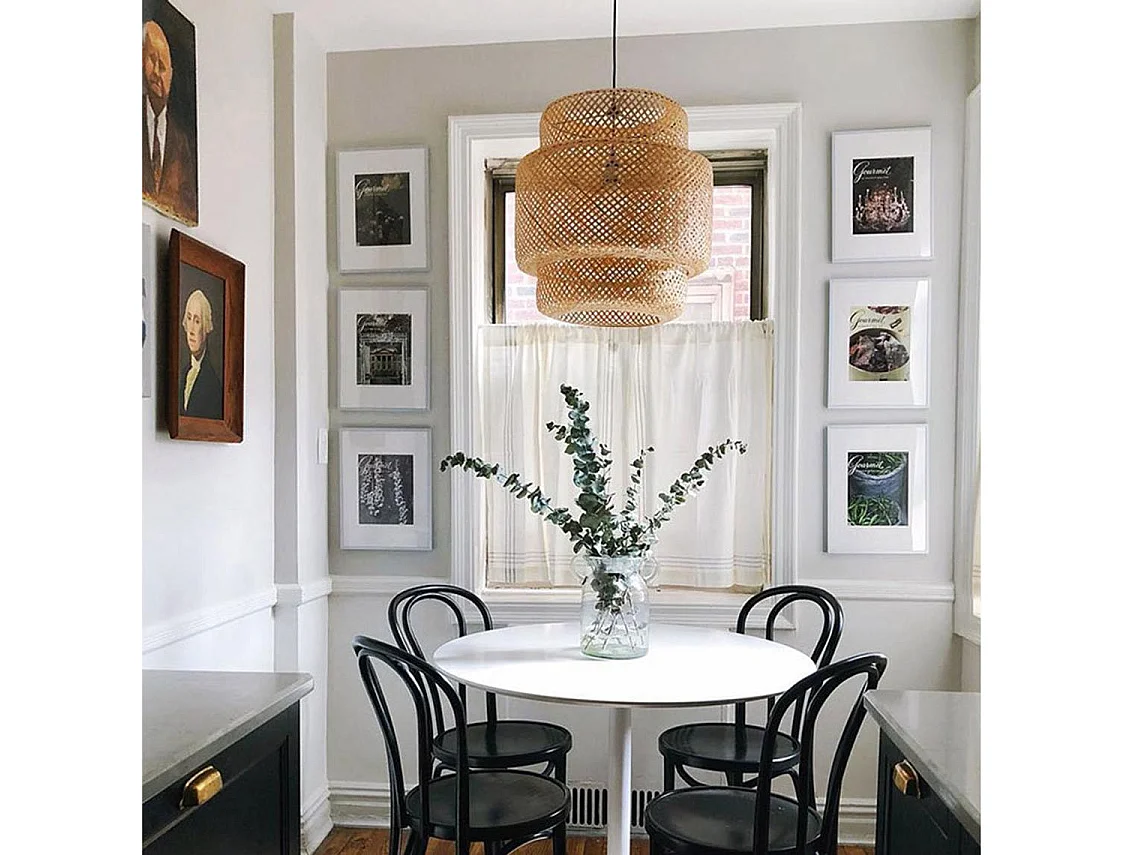 Suspension en bambou  créatives,d35cm x h35cm