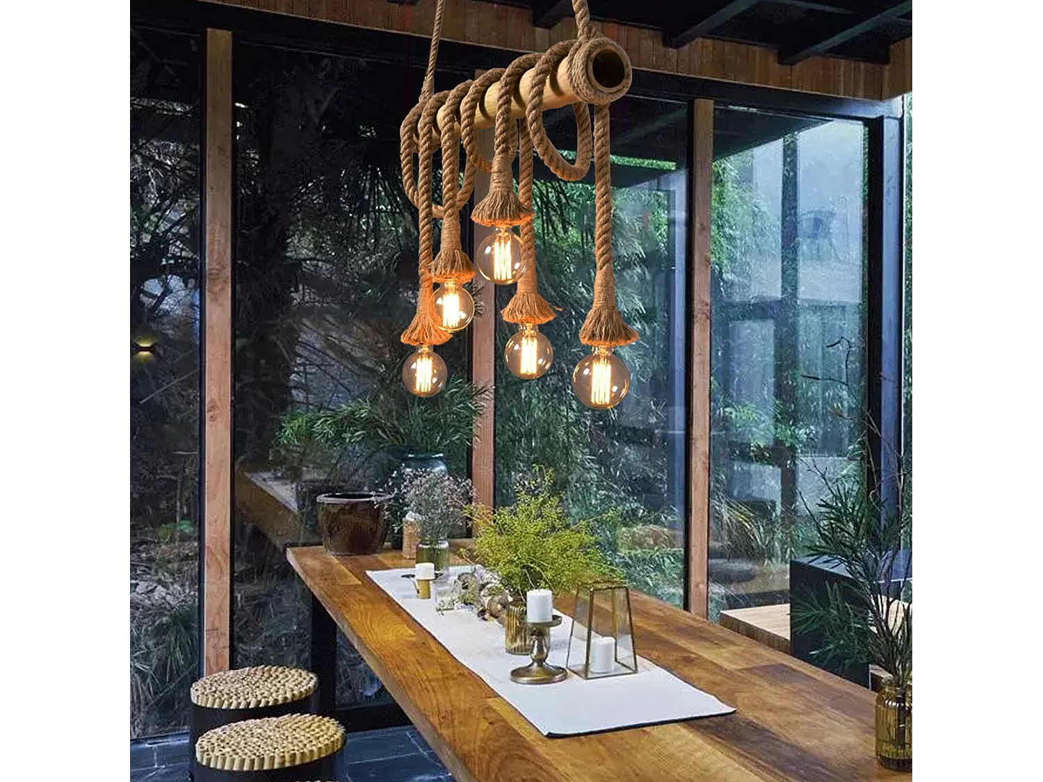 Lampe linéaire pour salle à manger modèle d80 cm x h50 cm