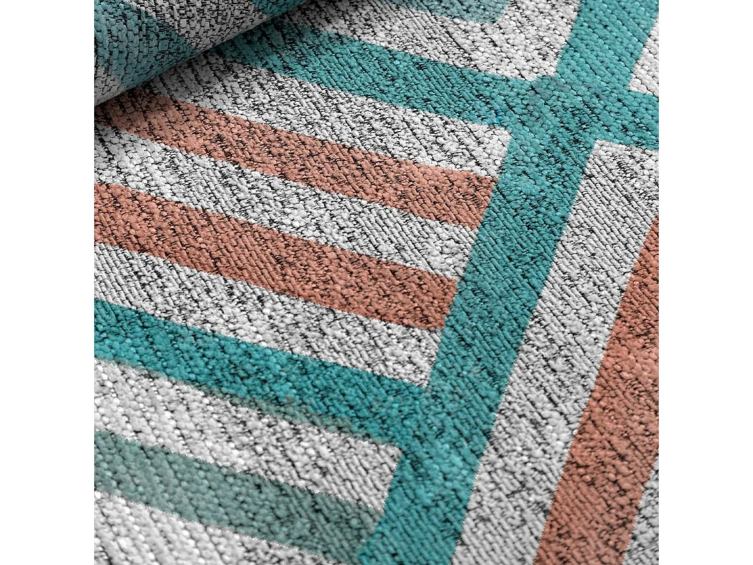 Rodier Tihua puff 50x50x50 cm multicolorido