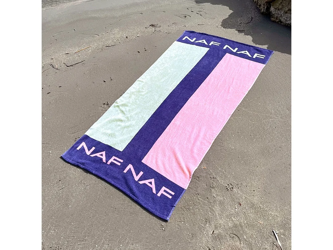 Naf Naf BIARRITZ roze strandlaken 80x160 cm