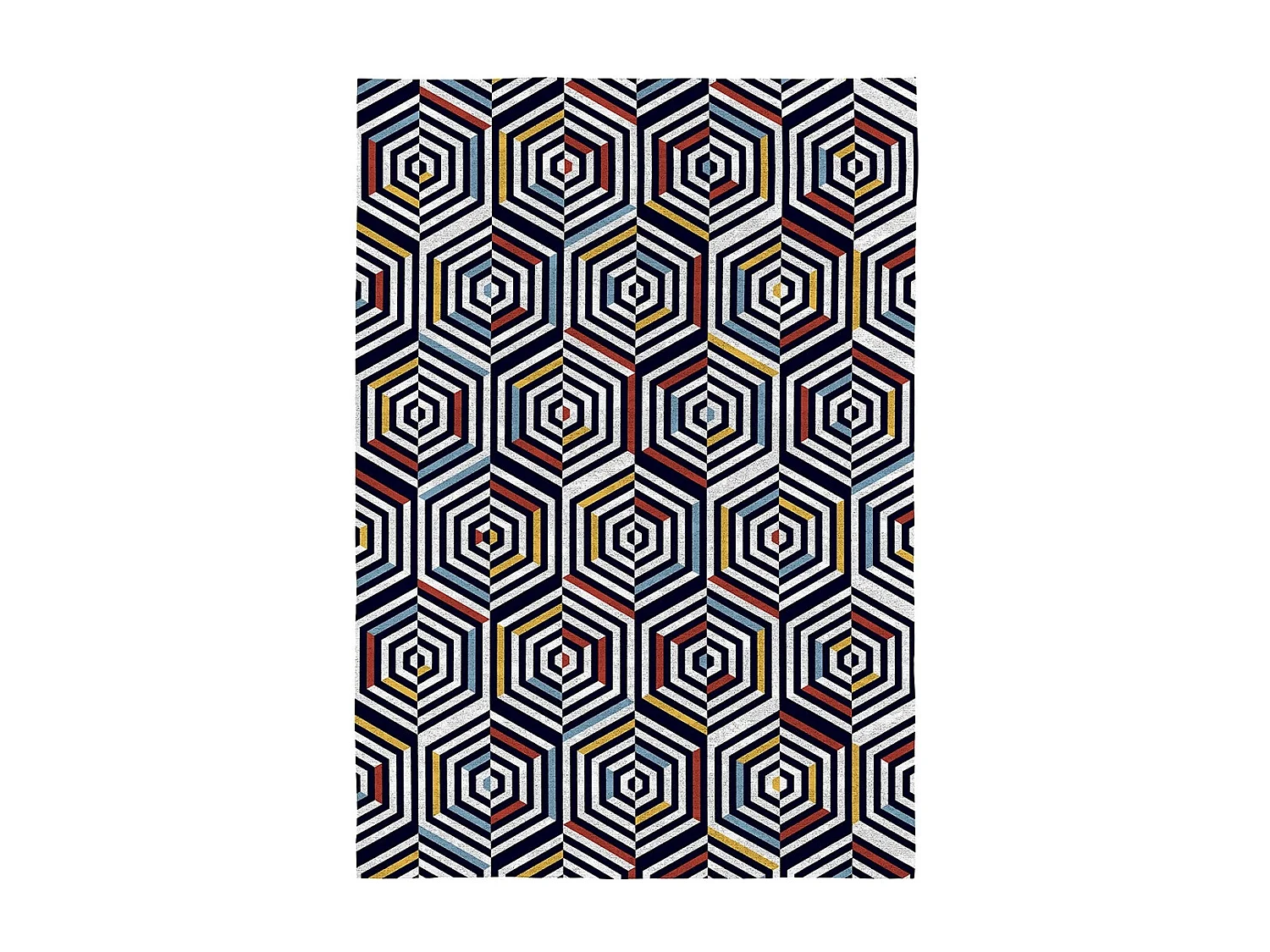 Tapis Concentrique Rodier Multicolore 120x170 cm