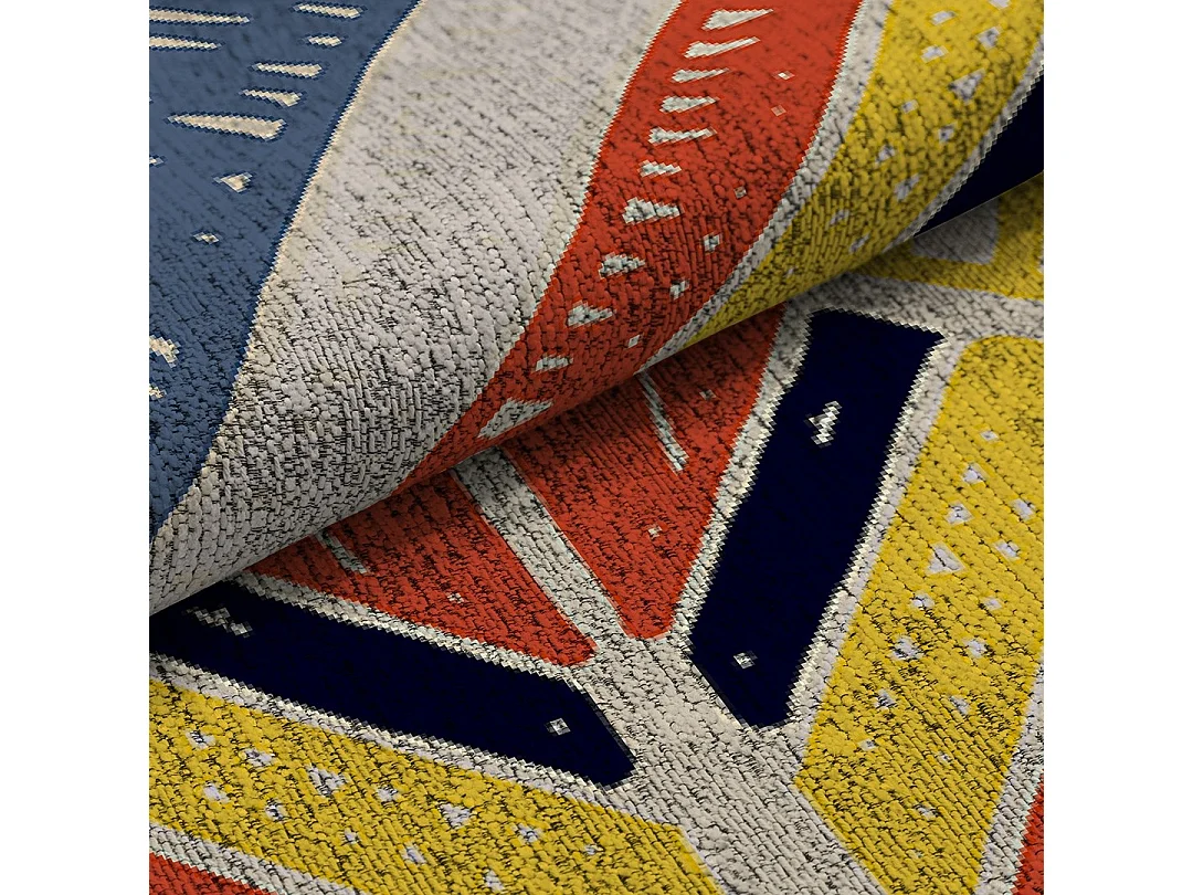 Tapis Rodier Tensival trival multicolore 160x230 cm