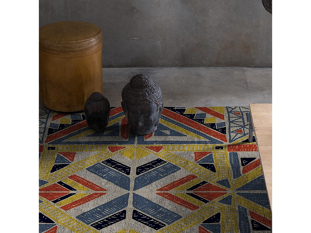 Tapis Rodier Tensival trival multicolore 120x170 cm